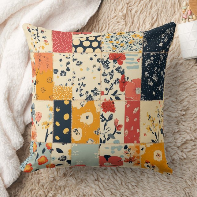 Almofada Patterno Floral Vintage (8) (Cobertor)