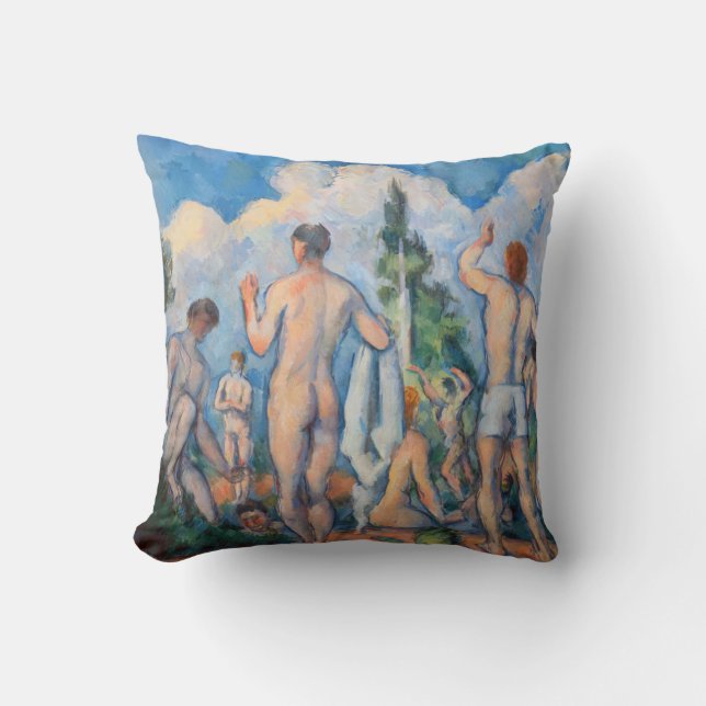 Almofada Paul Cezanne - Banhistas (Frente)