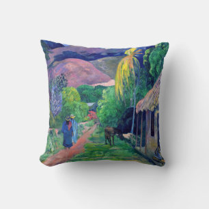 Almofada Paul Gauguin - Rua no Taiti