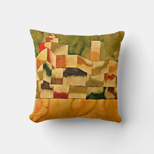 Almofada Paul Klee art: Arquitetura oriental