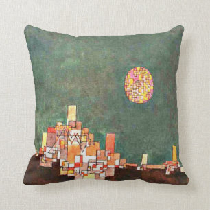 Almofada Paul Klee art: Local escolhido, pintura Klee