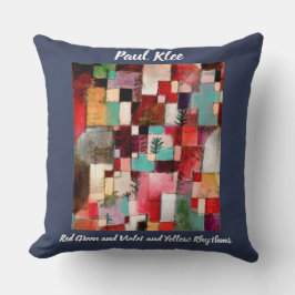 Almofada Paul Klee Red Green e Violet e Yellow Rhythms