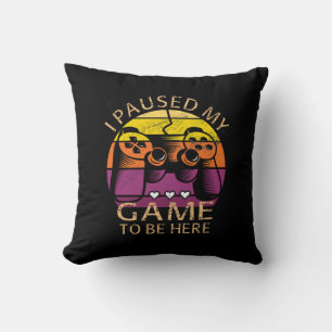 Almofada Pausei Meu Jogo Para Estar Aqui