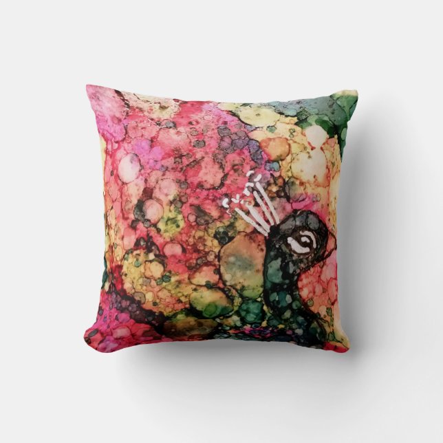 Almofada Pavão brilhante (Frente)