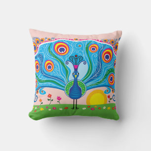 Almofada Pavão com Flores