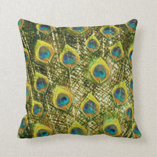 Almofada Pavão dourado