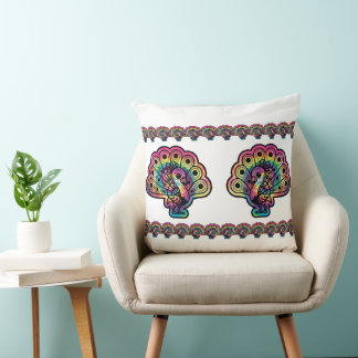 Almofada Pavão Tie Dye