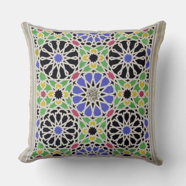 Almofada Pavimento de mosaico no vestuario da sultão (Frente)