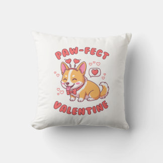 Almofada Paw-Fect Valentine - Corgi Dog Valentine Gift