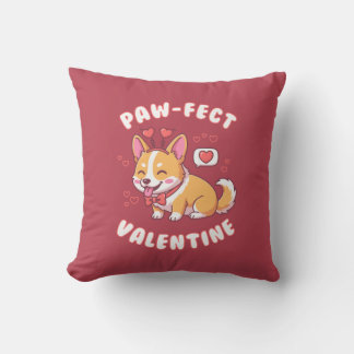 Almofada Paw-Fect Valentine - Corgi Dog Valentine Gift