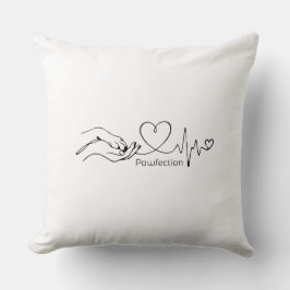 Almofada Pawfection One-Line Art – Minimalist Dog Lover