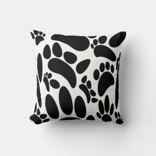 Almofada Pawprint do abstrato