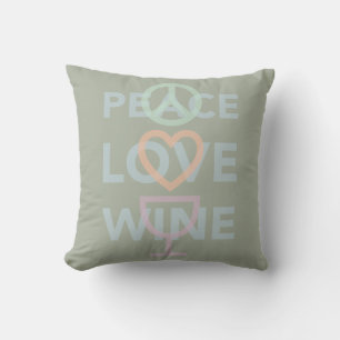 Almofada Paz, Amor e Vinho