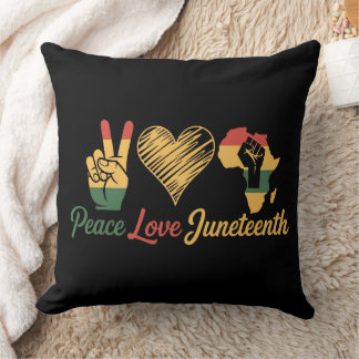 Almofada Paz Amor Juneteenth