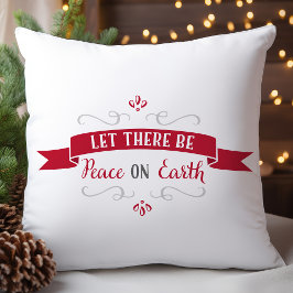 Almofada Paz Vermelha e Branca na Terra Natal