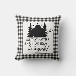 Almofada Pé Grande Eu acredito em mim mesmo