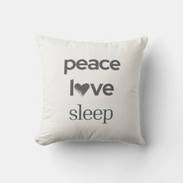 Almofada Peace Love Sleep -Reversible Cozy Modern Lifestyle