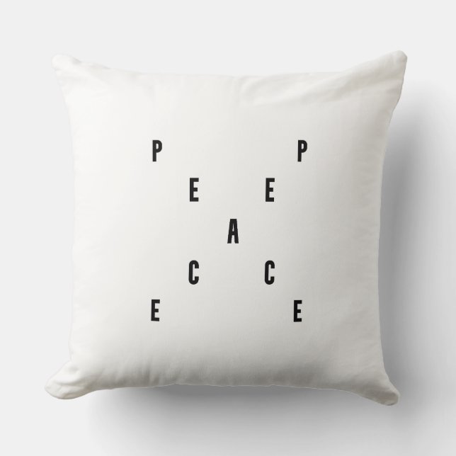 Almofada Peace Typography (Frente)
