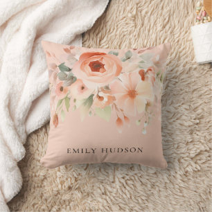 Almofada Peach Boho Floral