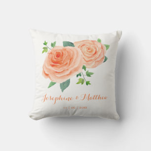 Almofada Peach Rosa Wedding