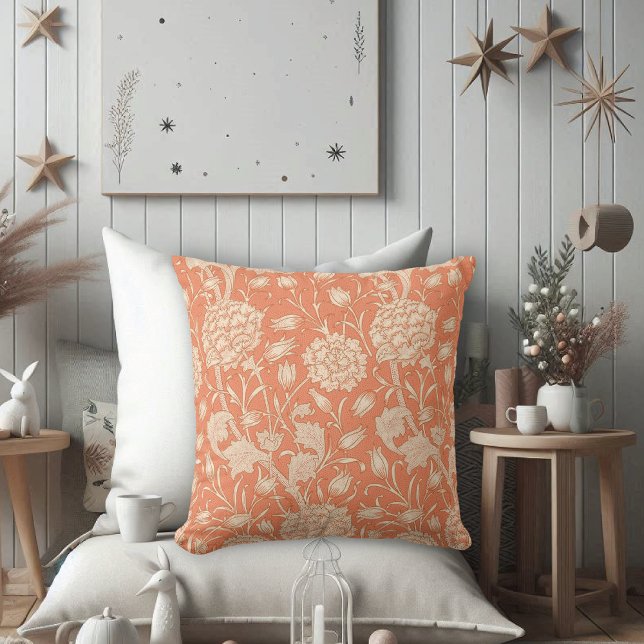 Almofada Peach Wild Tulips William Morris (Criador carregado)
