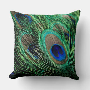 Almofada Peacock Feather Lucky