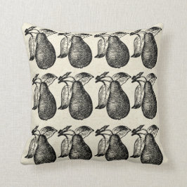 Almofada Pear Patterno Vintage Fruta Rustic Pears Decência