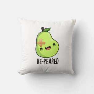 Almofada Pear Pun Engraçado Novamente Fruta