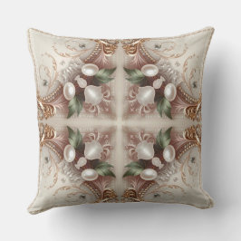 Almofada Pearl Embellishments Throw Pillow
