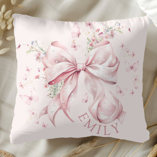 Almofada Pearls De Arco Rosa Coquette Girly