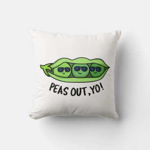 Almofada Peas Fora Seu Engraçado Peas Pun