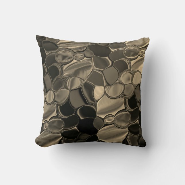 Almofada Pedmarrons, cír e formas arredondadas. (Frente)