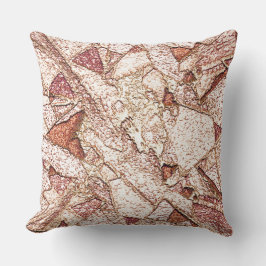 Almofada Pedra áspera em marrom claro cremoso