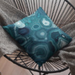 Almofada Pedra Azul-Teal<br><div class="desc">Este design foi criado através da arte digital. Pode ser personalizado clicando no botão personalizar e alterando a cor, adicionando um nome, iniciais ou as suas palavras favoritas. Entre em contato comigo em colorflowcreations@gmail.com se você quiser usar este design em outro produto. Veja mais das minhas criações ou siga-me em...</div>