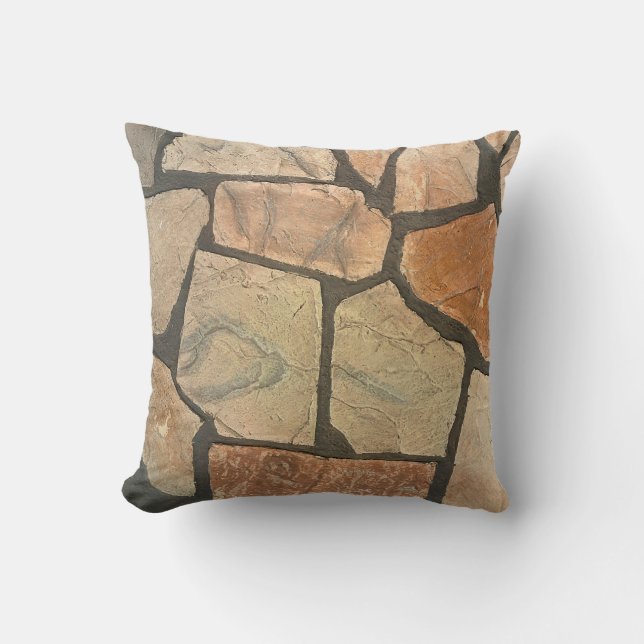 Almofada Pedra decorativa que pavimenta o olhar (Frente)