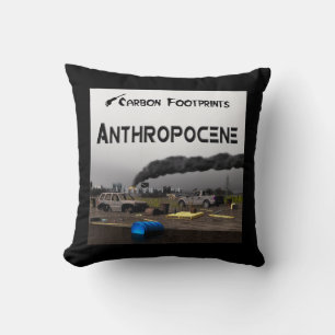 Almofada Pegadas de carbono - Antropoceno