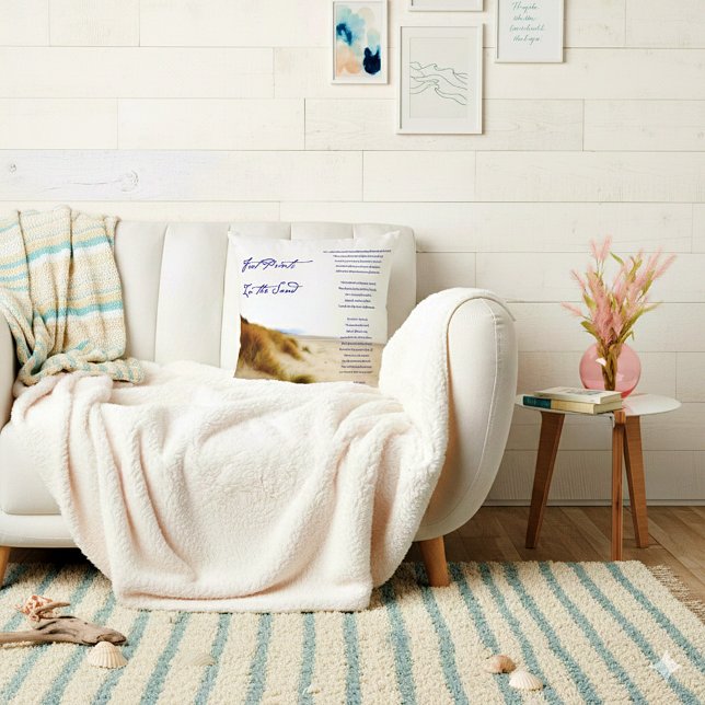 Almofada pegadas na areia (Criador carregado)