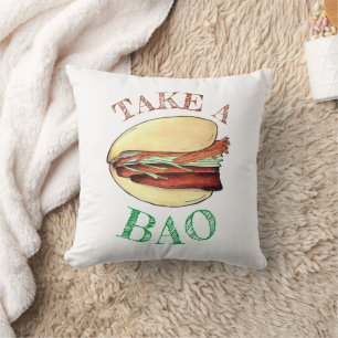 Almofada PEGUE UMA Comida BAO BAO Bun Chinês de Taiwan