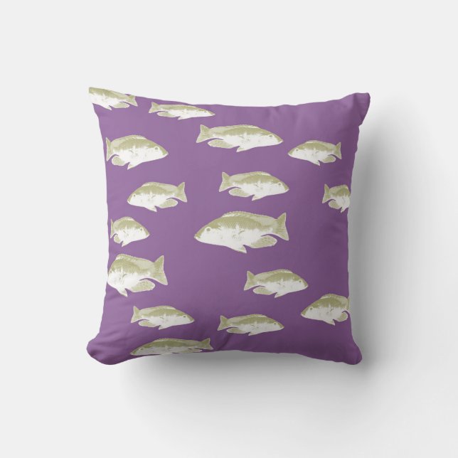 Almofada Peixe em roxo (Frente)