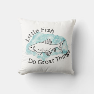 Almofada Peixe Pequeno Faz Excelente Coisas De Peixe Minado