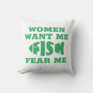 Almofada Peixes me temem