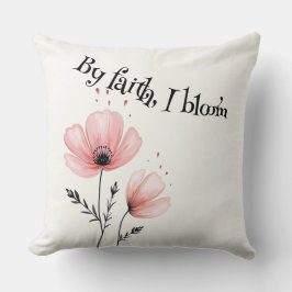 Almofada Pela fé, floresço