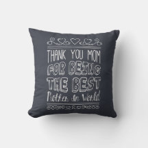 Pela melhor mãe do mundo | TRAVESSEIRO DECORATIVO