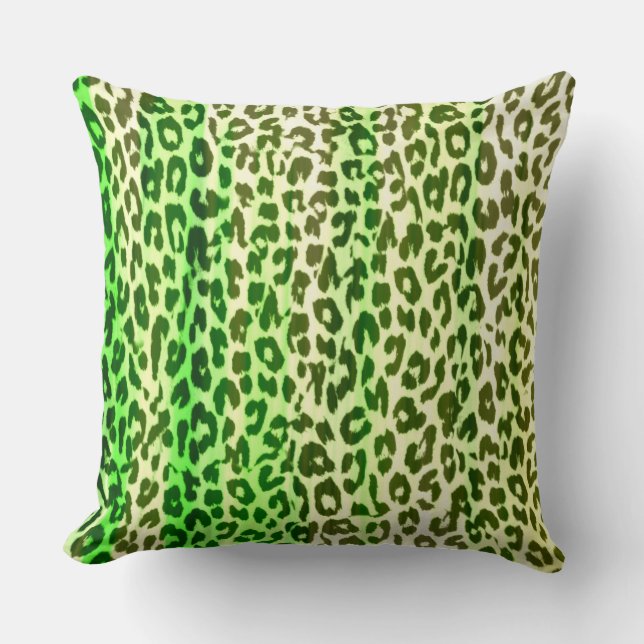 Almofada Pele de Impressão Leopardo Retro Cor #25 (Frente)