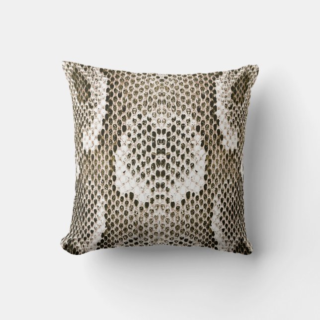 Almofada Pele Python: Design de padrão animal (Frente)