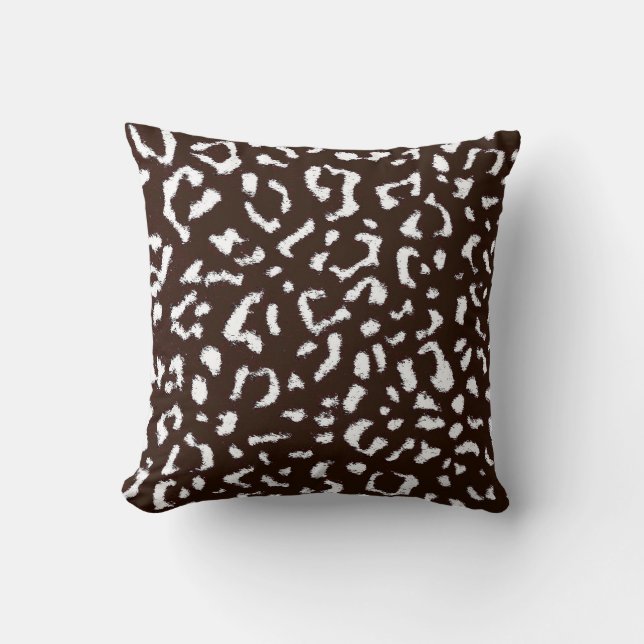 Almofada Peles-leopardo de arte (Frente)