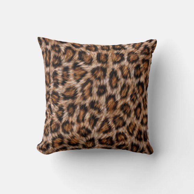 Almofada Peles-leopardo Peles Peles com pelo Jaguar Pele de (Frente)