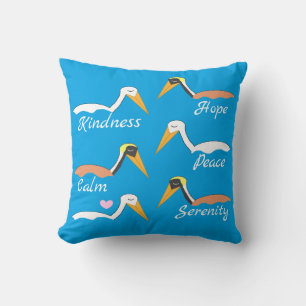 Almofada Pelicanos em Meditação