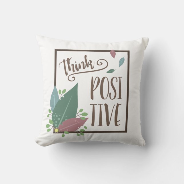 Almofada Pena de motivação positiva (Frente)