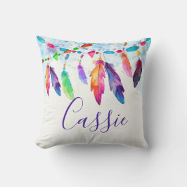 Almofada Penas boho personalizadas
